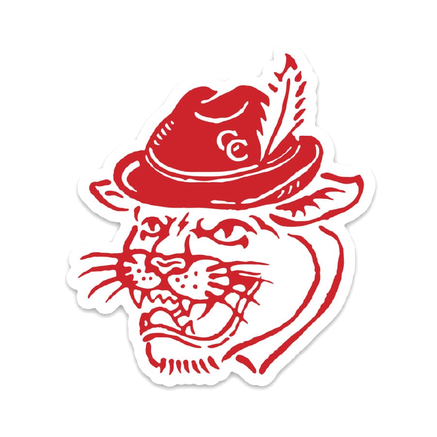 RIVER ROAD CLOTHING Drinkware & Accessories German Cougar Sticker (New Braunfels, Texas)