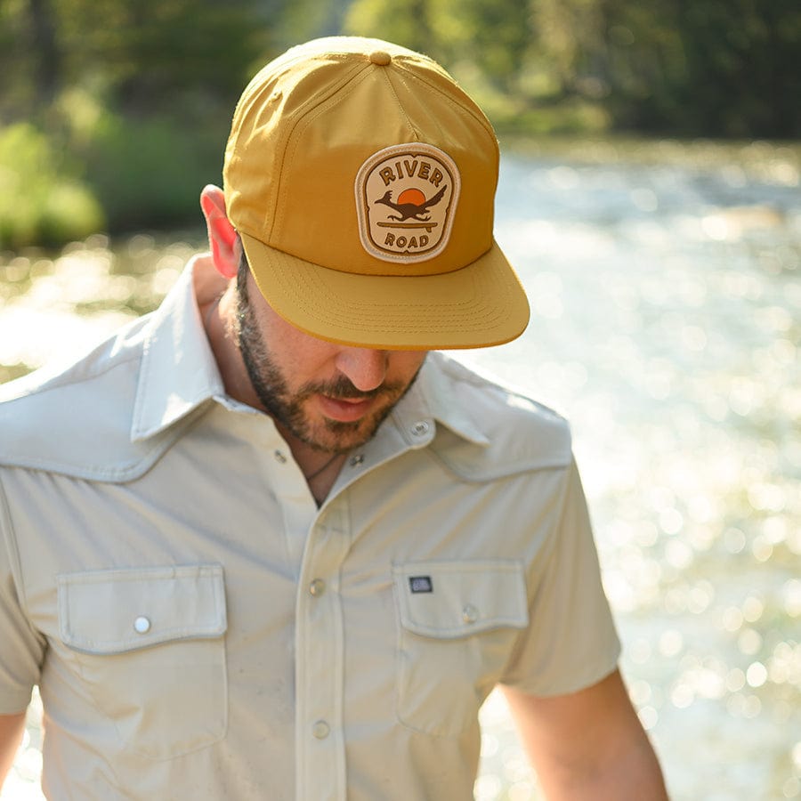 RIVER ROAD CLOTHING Hats Roadie the Roadrunner Snapback Hat | Gold