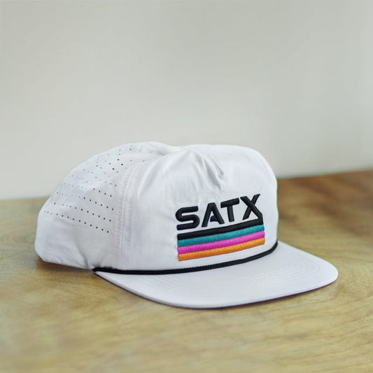 RIVER ROAD CLOTHING Hats SATX Snapback Hat | White
