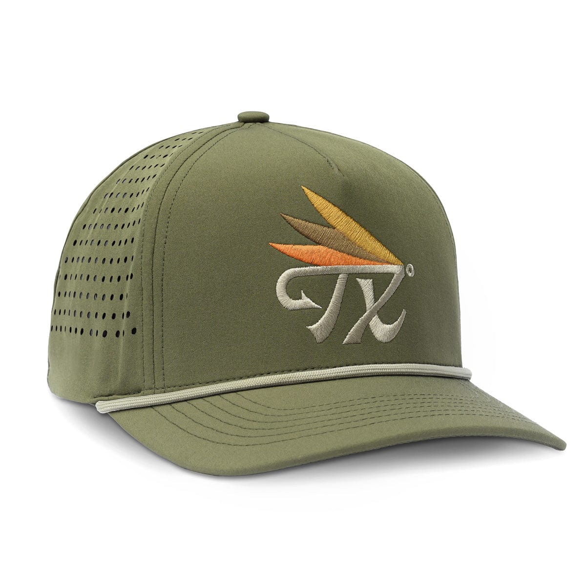 RIVER ROAD CLOTHING Hats Texas Fly Snapback Hat | Olive