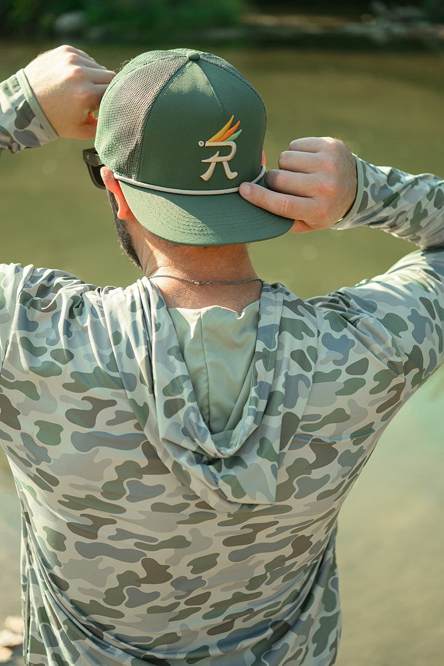 RIVER ROAD CLOTHING Hats Texas Fly Snapback Hat | Olive