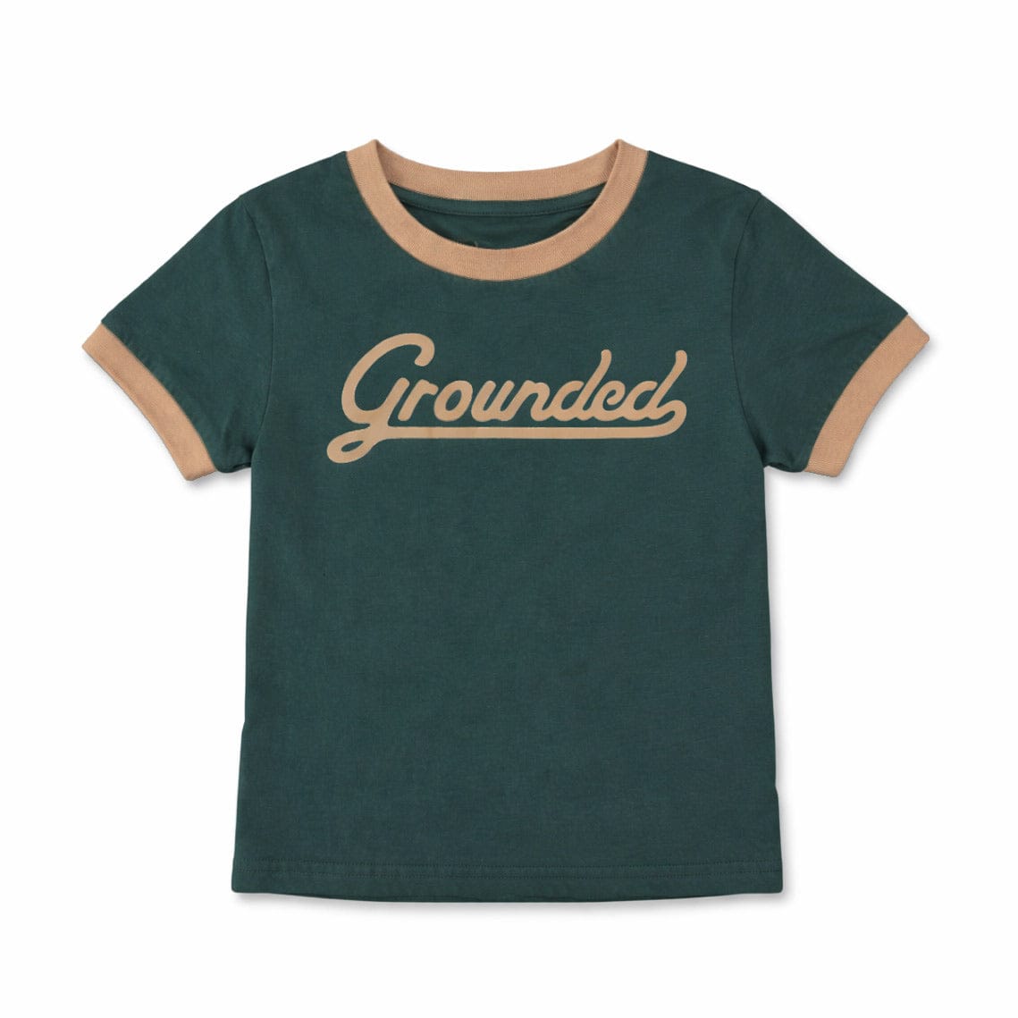 RIVER ROAD CLOTHING Shirts 2T / Forest Green Grounded Vintage Ringer (Youth)