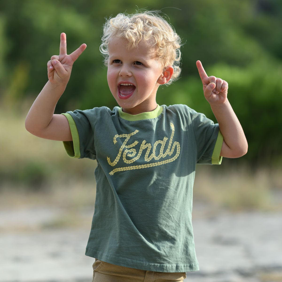 RIVER ROAD CLOTHING Shirts Feral Vintage Ringer | Forest (Youth)