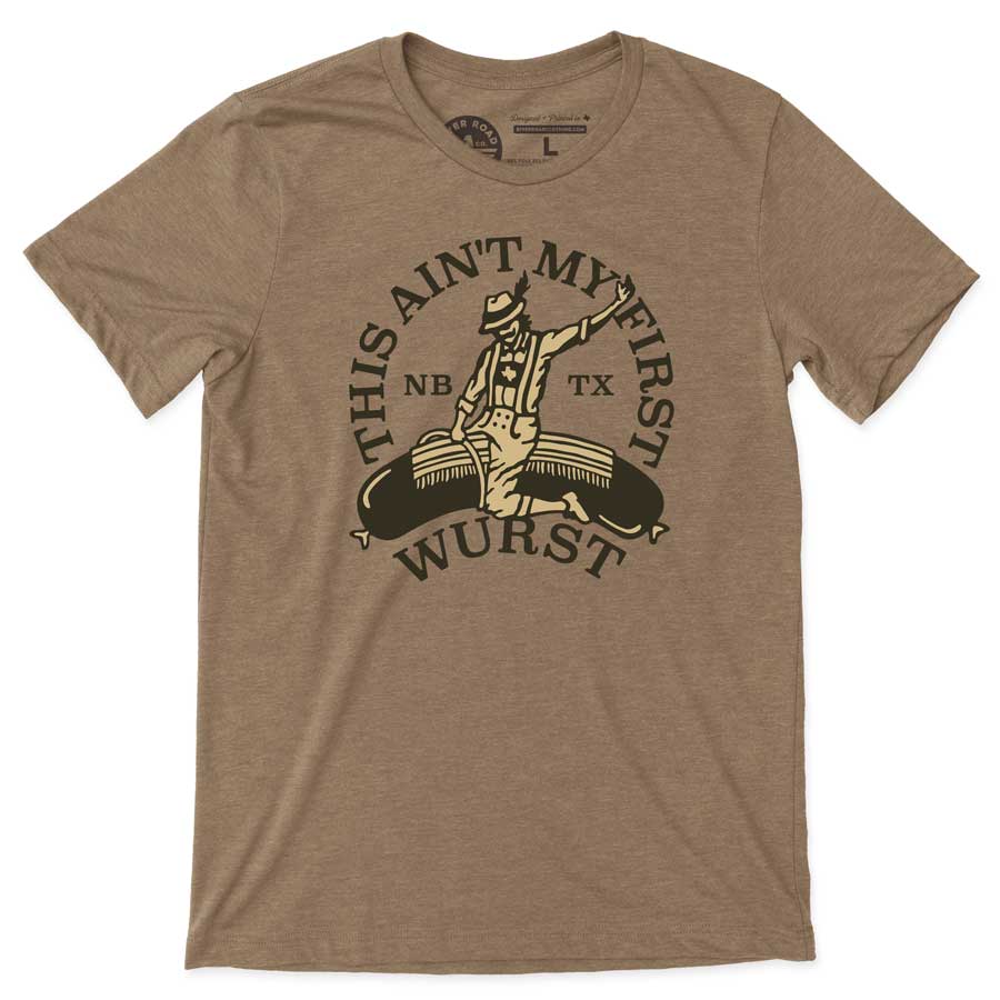 RIVER ROAD CLOTHING Shirts First Wurst New Braunfels | Brown