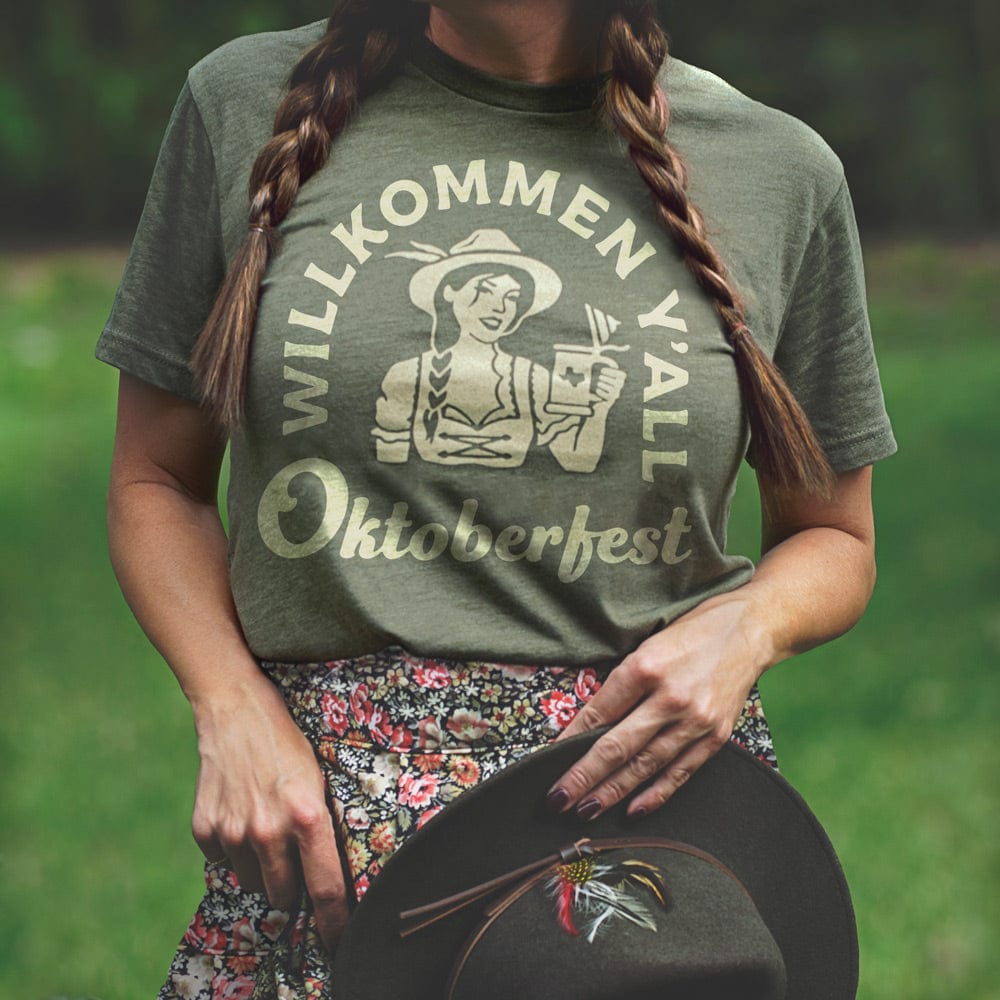 RIVER ROAD CLOTHING Shirts Willkommen Y'all | Oktoberfest