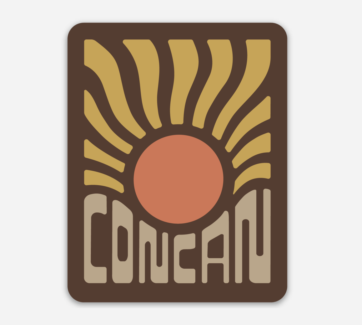RIVER ROAD CLOTHING Stickers Concan Sun Sticker