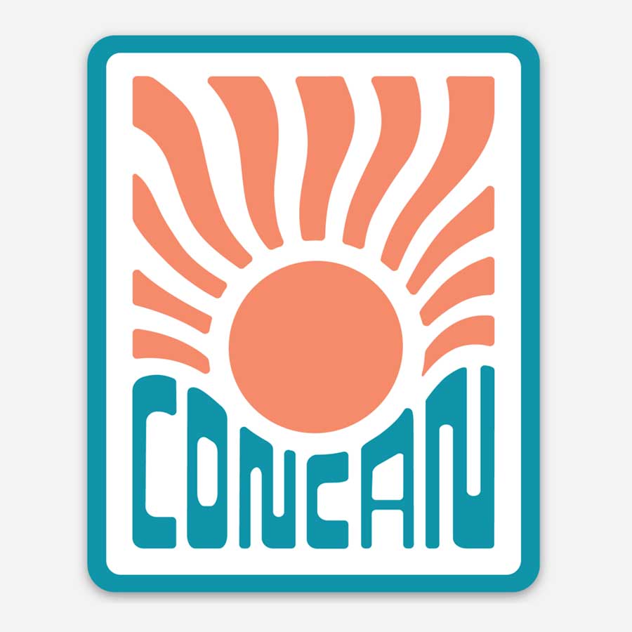 RIVER ROAD CLOTHING Stickers Concan Sun Sticker