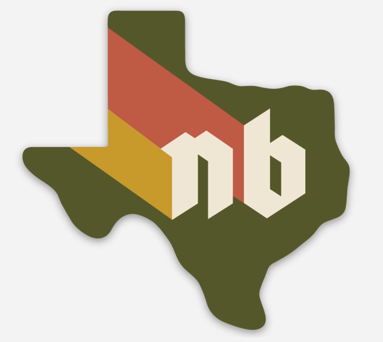 RIVER ROAD CLOTHING Stickers NB Retro Sticker (New Braunfels, Texas)