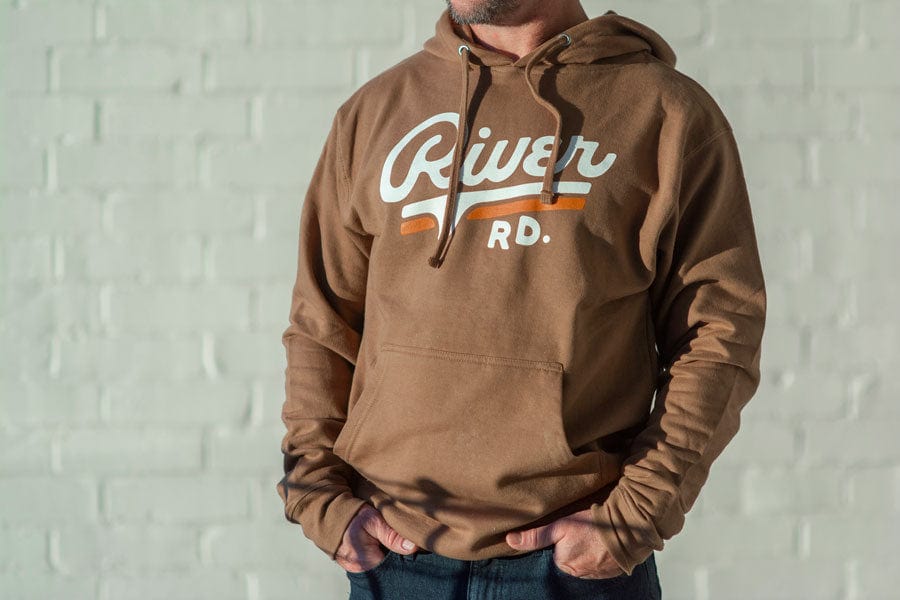 RIVER ROAD CLOTHING CO. Hoodie River Road Logo Hoodie | Brown
