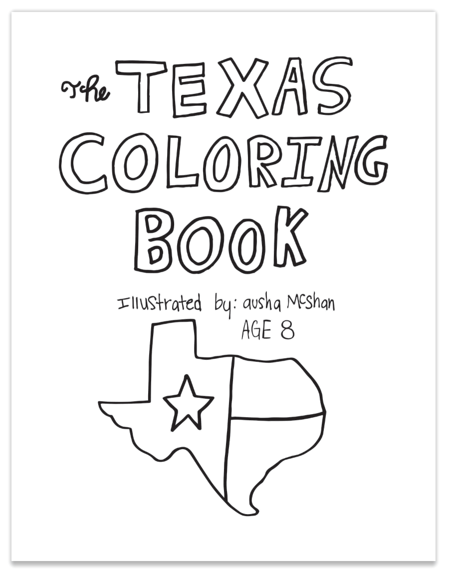 RIVER ROAD CLOTHING Drinkware & Accessories Free Texas Coloring Book