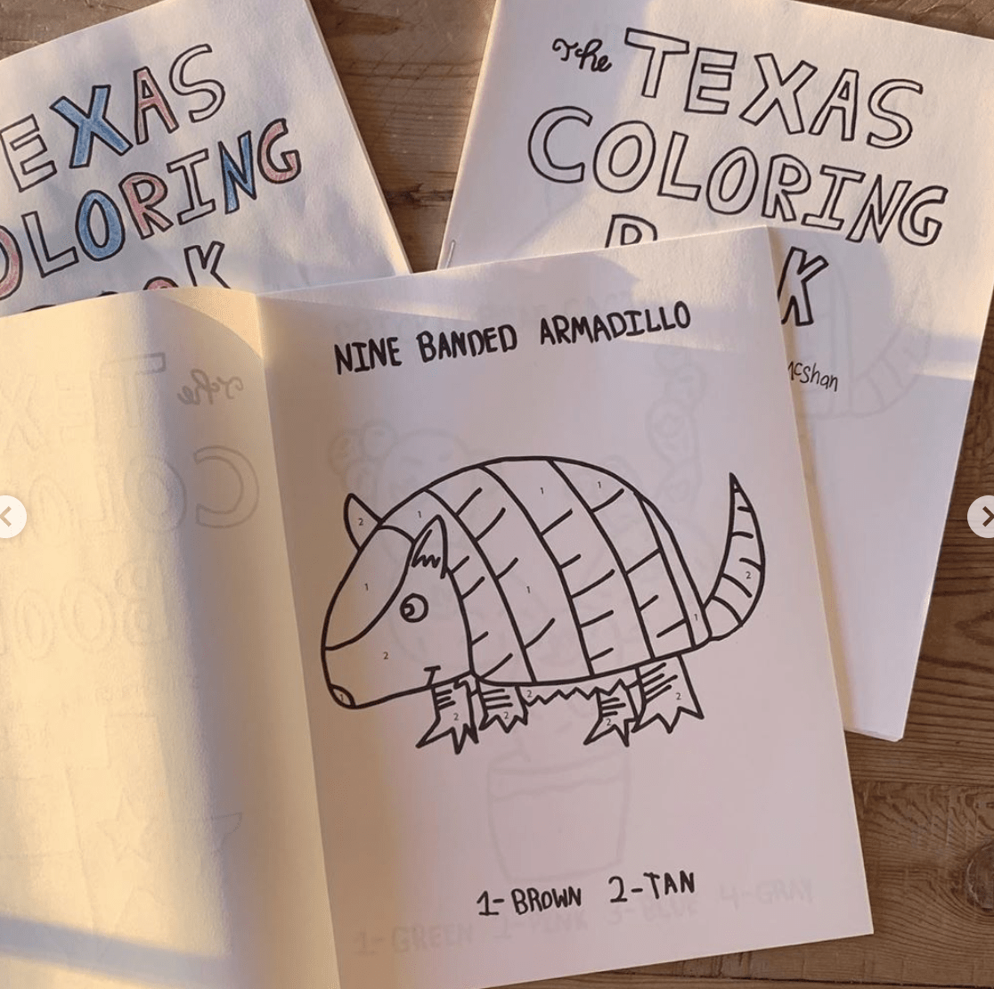 RIVER ROAD CLOTHING Drinkware & Accessories Free Texas Coloring Book