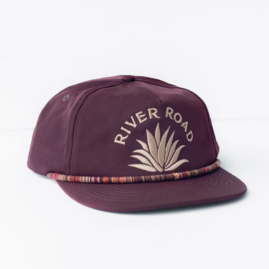 RIVER ROAD CLOTHING Hats Agave Fiesta Snapback Hat | Plum