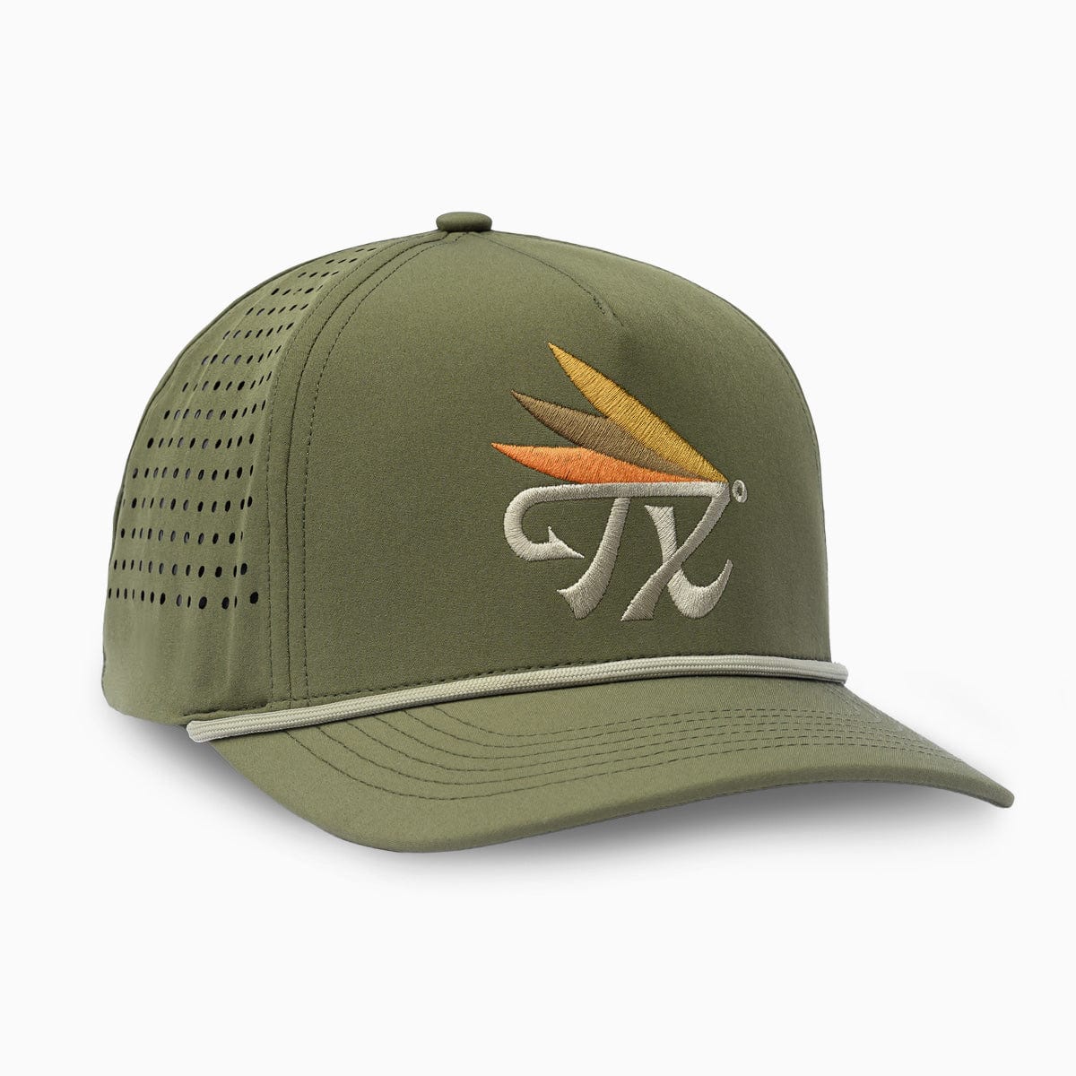 RIVER ROAD CLOTHING Hats Texas Fly Snapback Hat | Olive