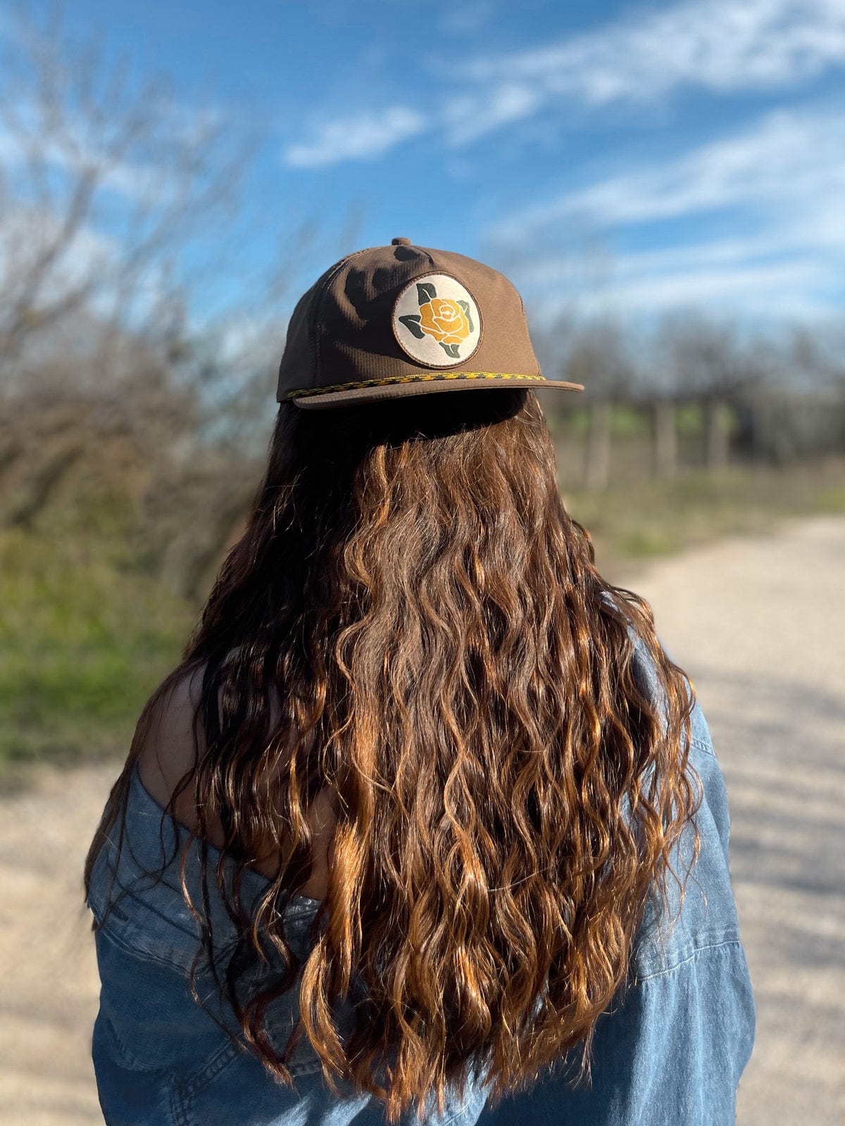 RIVER ROAD CLOTHING Hats Yellow Rose Snapback Rope Hat
