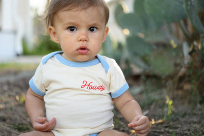 RIVER ROAD CLOTHING Onesies Howdy Vintage Ringer (Onesie)