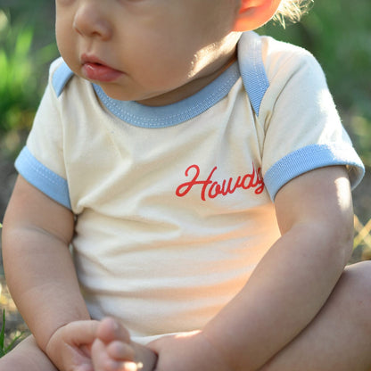 RIVER ROAD CLOTHING Onesies Howdy Vintage Ringer (Onesie)