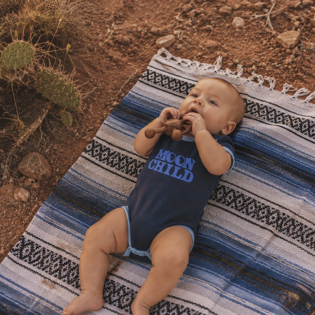RIVER ROAD CLOTHING Onesies Moon Child Vintage Ringer (Onesie)