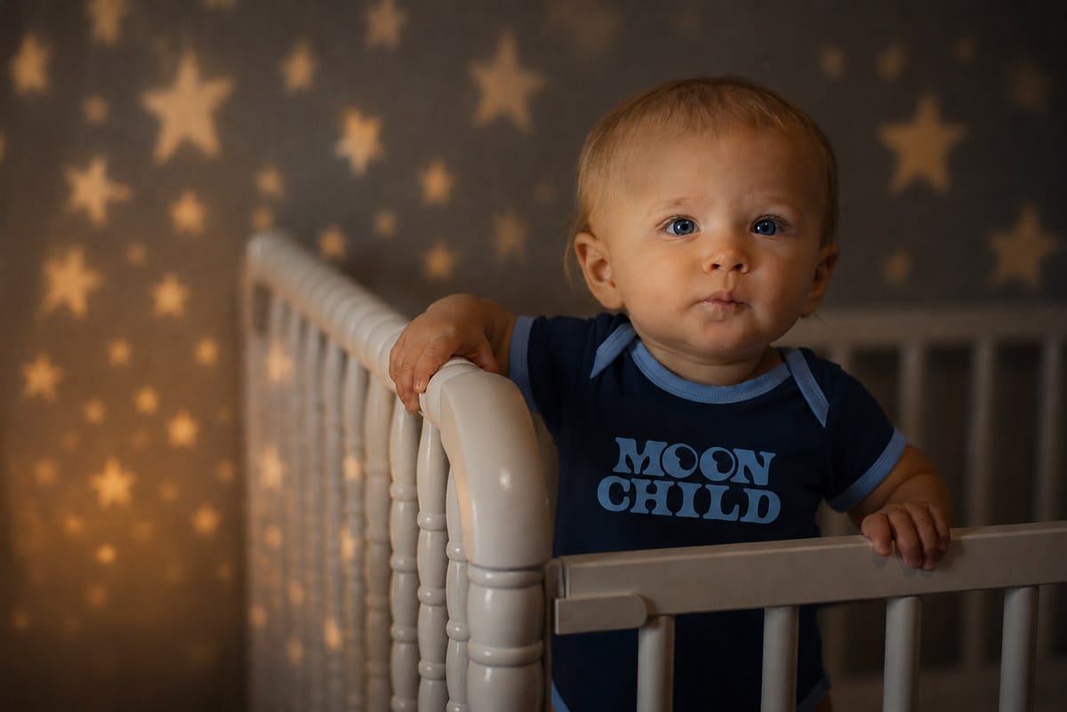 RIVER ROAD CLOTHING Onesies Moon Child Vintage Ringer (Onesie)