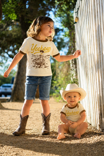 RIVER ROAD CLOTHING Onesies Yeehaw Vintage Ringer (Onesie)