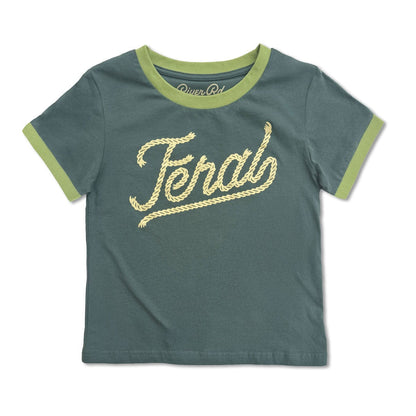 RIVER ROAD CLOTHING Shirts Feral Vintage Ringer | Forest (Youth)