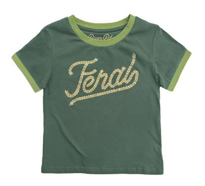 RIVER ROAD CLOTHING Shirts Feral Vintage Ringer | Forest (Youth)