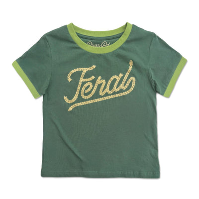 RIVER ROAD CLOTHING Shirts Feral Vintage Ringer | Forest (Youth)