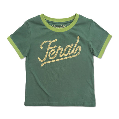 RIVER ROAD CLOTHING Shirts Feral Vintage Ringer | Forest (Youth)