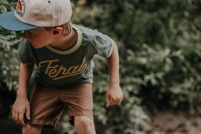 RIVER ROAD CLOTHING Shirts Feral Vintage Ringer | Forest (Youth)