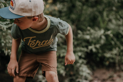 RIVER ROAD CLOTHING Shirts Feral Vintage Ringer | Forest (Youth)