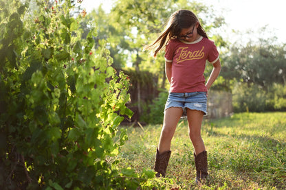 RIVER ROAD CLOTHING Shirts Feral Vintage Ringer | Maroon (Youth)