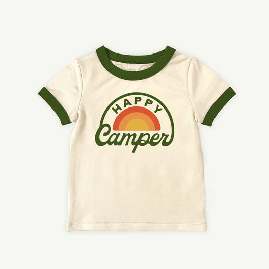 RIVER ROAD CLOTHING Shirts Happy Camper Vintage Ringer