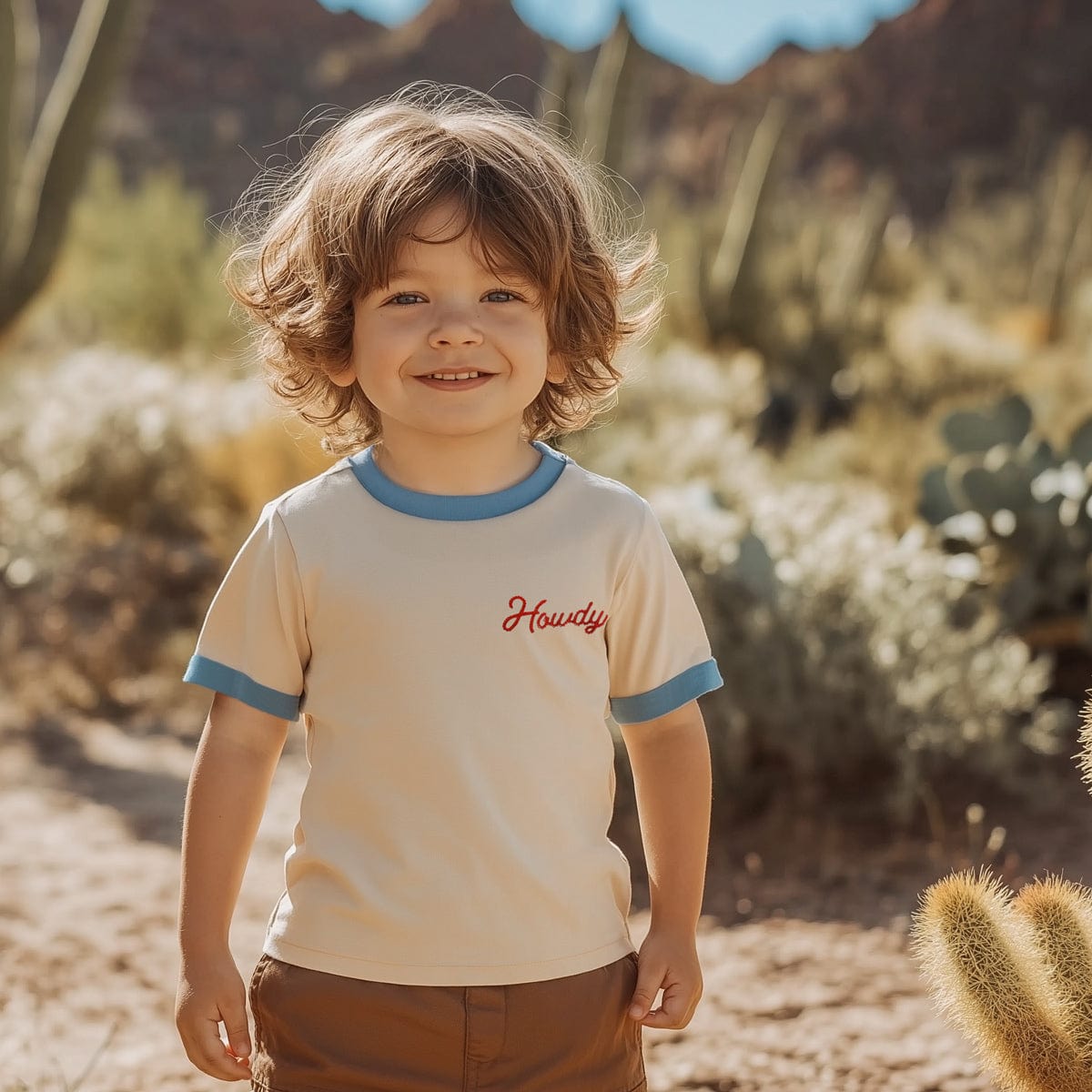 RIVER ROAD CLOTHING Shirts Howdy (Youth) | Vintage Ringer