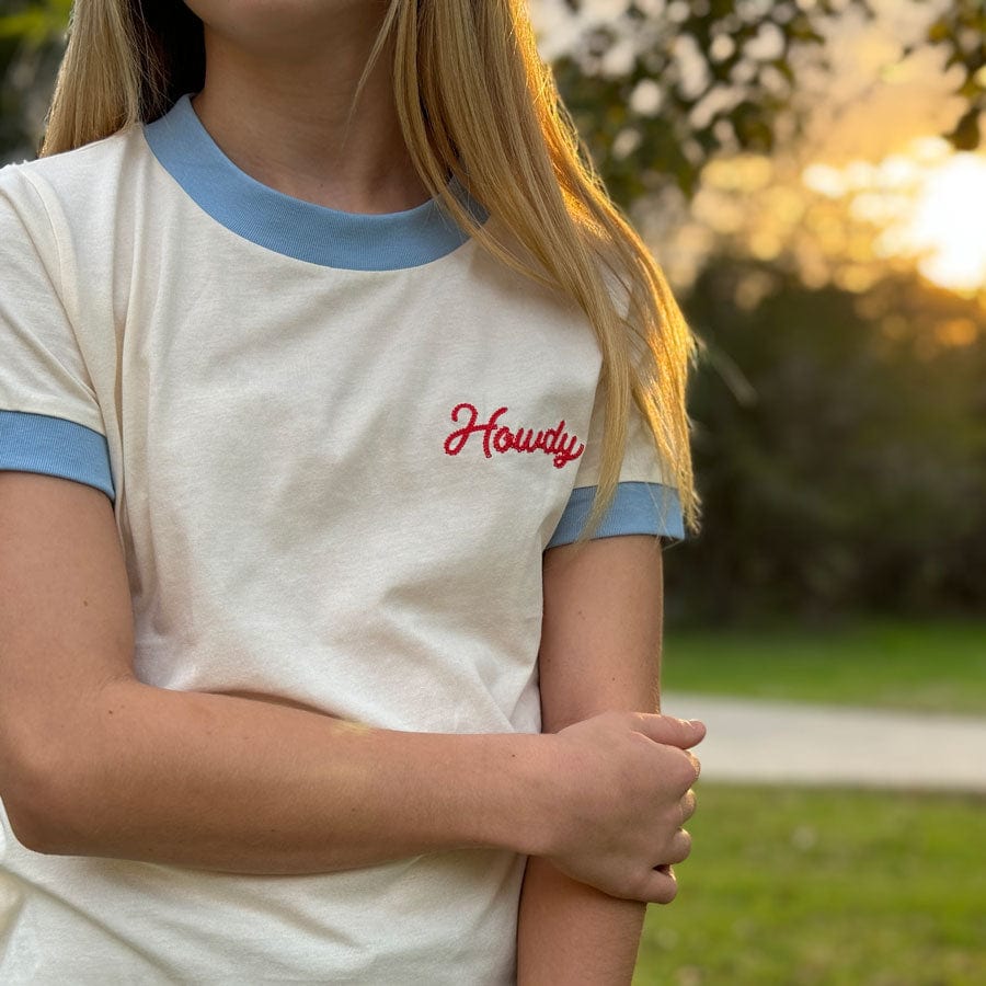 RIVER ROAD CLOTHING Shirts Howdy (Youth) | Vintage Ringer