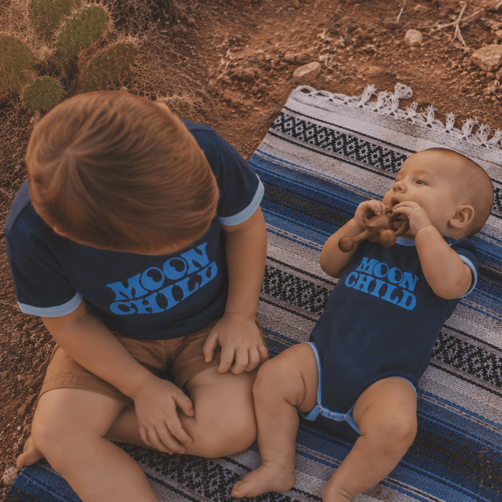 RIVER ROAD CLOTHING Shirts Moon Child Vintage Ringer (Youth)