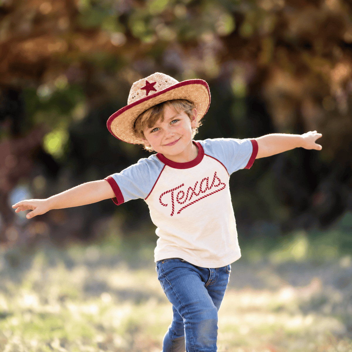 RIVER ROAD CLOTHING Shirts Retro Texas Rope Ringer (Youth)