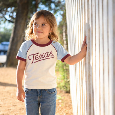 RIVER ROAD CLOTHING Shirts Retro Texas Rope Ringer (Youth)