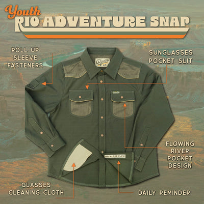 RIVER ROAD CLOTHING Shirts RIO Adventure Snap Shirt (Youth)