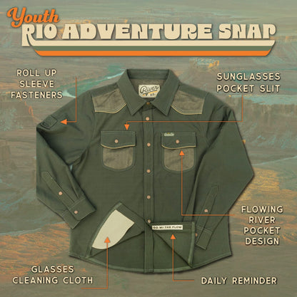 RIVER ROAD CLOTHING Shirts RIO Adventure Snap Shirt (Youth)