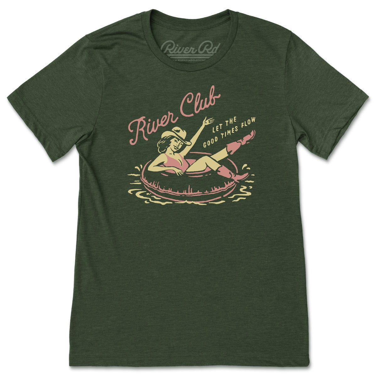 River Club (Dark Grey) | Adult River Life T-Shirt  RIVER ROAD CLOTHING CO.