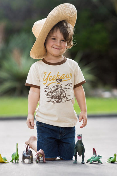 RIVER ROAD CLOTHING Shirts Yeehaw Vintage Ringer (Youth)