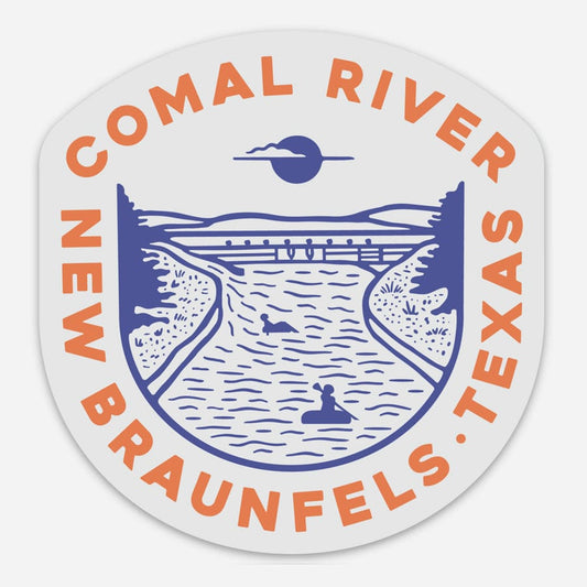 RIVER ROAD CLOTHING Stickers Comal Tube Chute Sticker