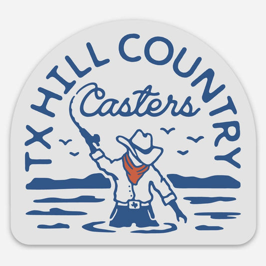 RIVER ROAD CLOTHING Stickers Hill Country Casters Sticker