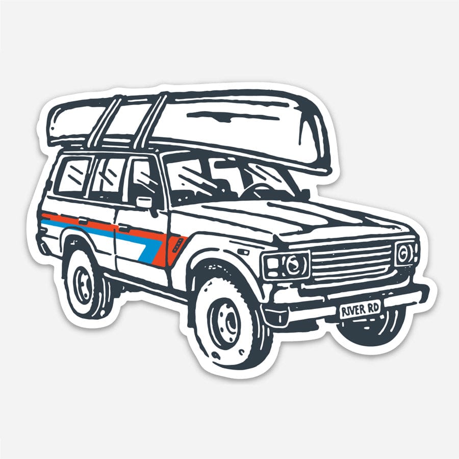 RIVER ROAD CLOTHING Stickers Land Cruiser Sticker