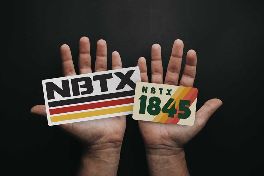 RIVER ROAD CLOTHING Stickers NBTX Sticker | Large (New Braunfels, Texas)