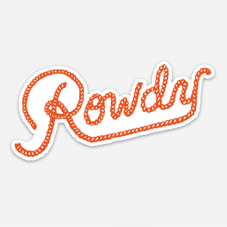 Rowdy Window Sticker Rowdy Decal Sticker – RIVER ROAD CLOTHING CO.