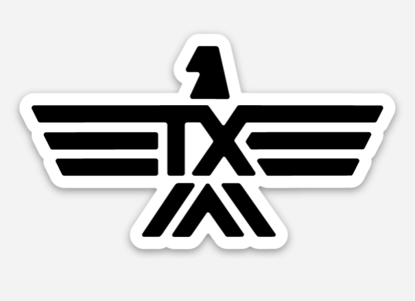 RIVER ROAD CLOTHING Stickers Texas Thunderbird Sticker