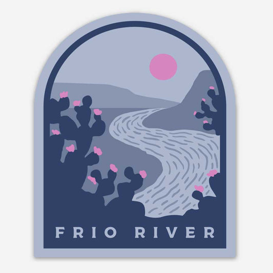 RIVER ROAD CLOTHING Stickers Winding Frio River Sticker
